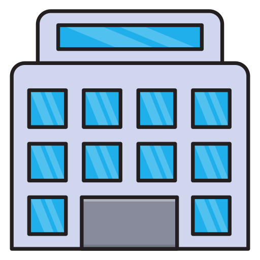 Apartment Vector Stall Lineal Color icon