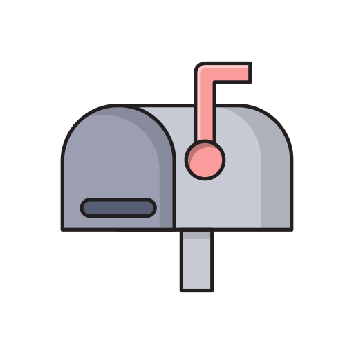 skrzynka pocztowa Vector Stall Lineal Color ikona