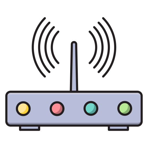 router Vector Stall Lineal Color icon