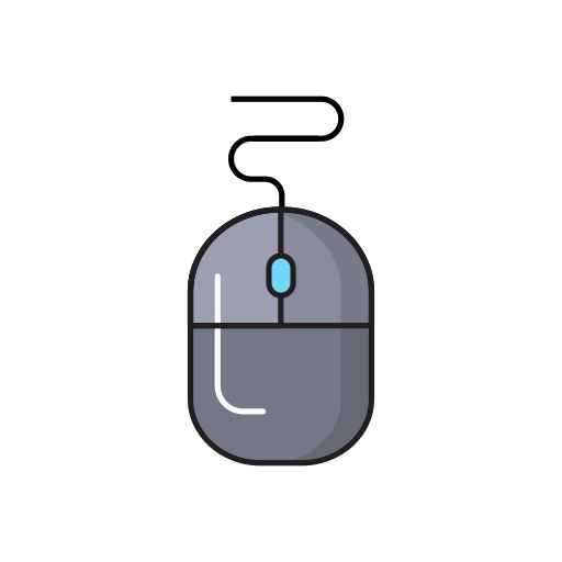 コンピューターのマウス Vector Stall Lineal Color icon