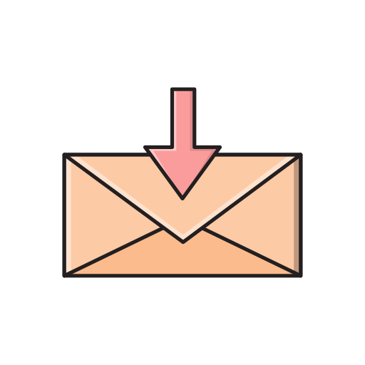 メールを受信する Vector Stall Lineal Color icon