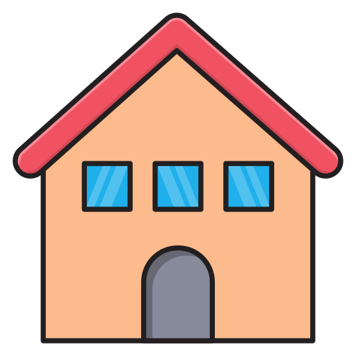 Residence Vector Stall Lineal Color icon