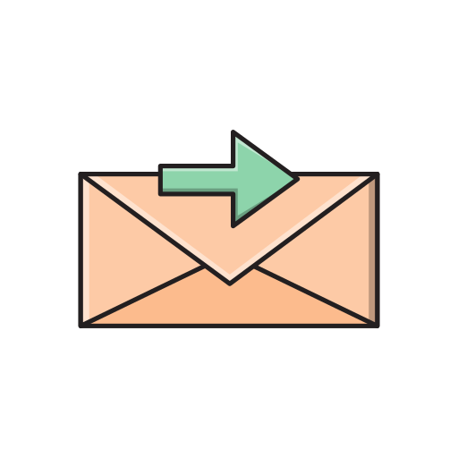 mail senden Vector Stall Lineal Color icon