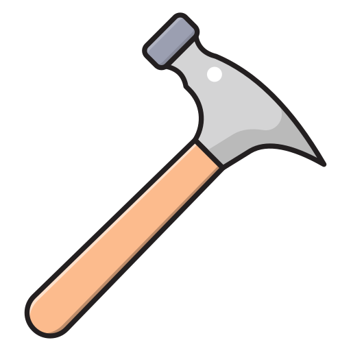 Hammer Vector Stall Lineal Color icon