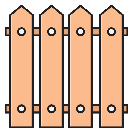 フェンス Vector Stall Lineal Color icon