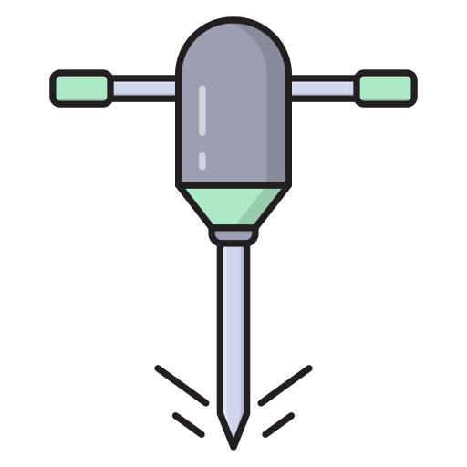 taladrador Vector Stall Lineal Color icono