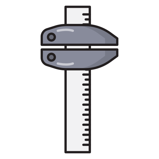 Caliper Vector Stall Lineal Color icon