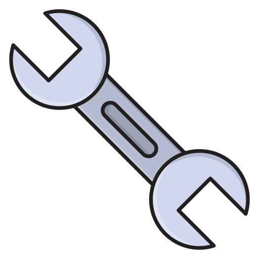 Wrench Vector Stall Lineal Color icon