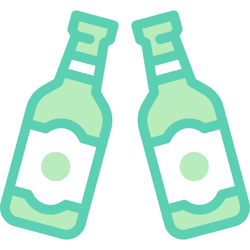 bouteille de bière Detailed color Lineal color Icône