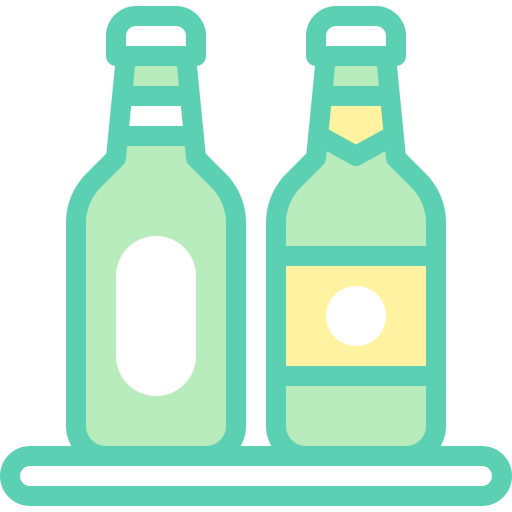 bottiglia di birra Detailed color Lineal color icona