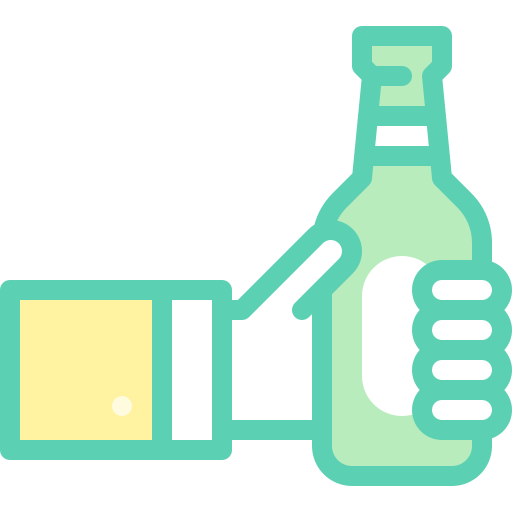 butelka piwa Detailed color Lineal color ikona