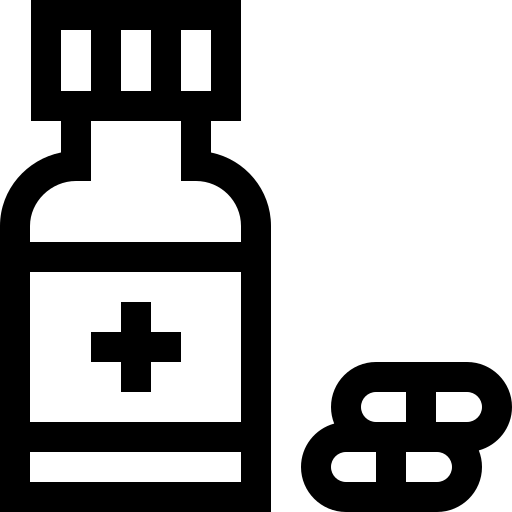 medicamentos Basic Straight Lineal icono