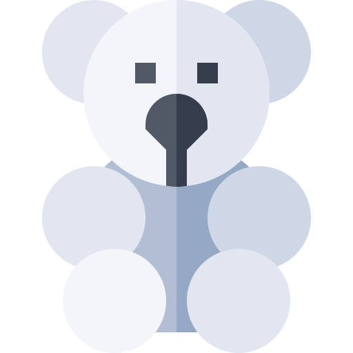 плюшевый медведь Basic Straight Flat иконка