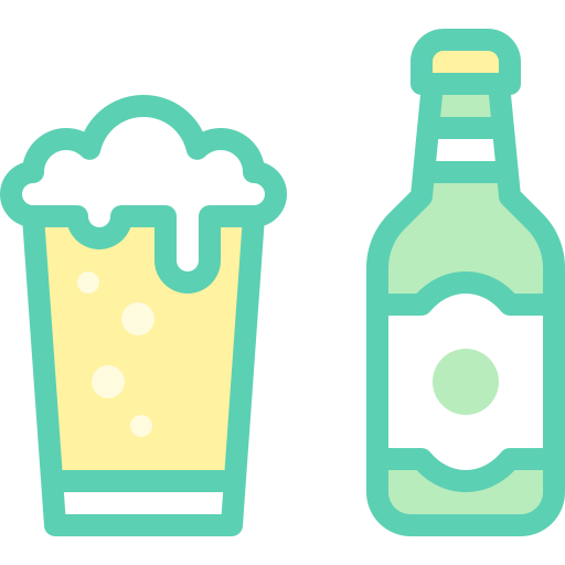 botella de cerveza Detailed color Lineal color icono