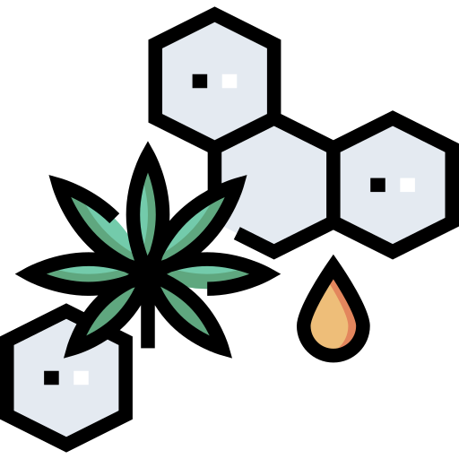 Óleo cbd Detailed Straight Lineal color Ícone