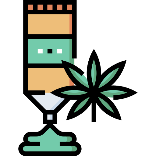 cannabis Detailed Straight Lineal color Ícone