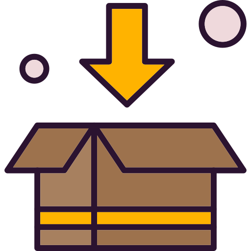 caja de carga Generic Outline Color icono