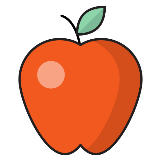 jabłko Vector Stall Lineal Color ikona