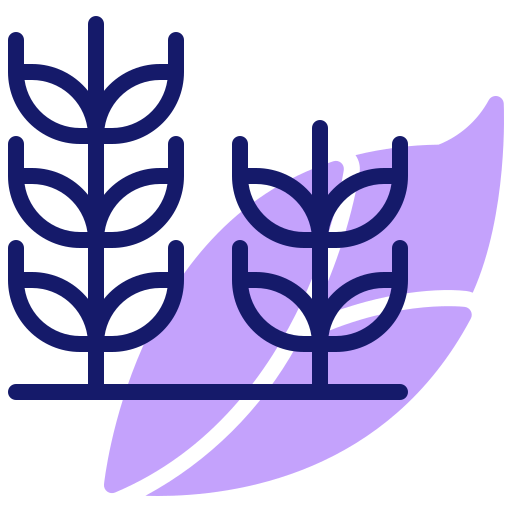 planta de trigo Inipagistudio Lineal Color icono