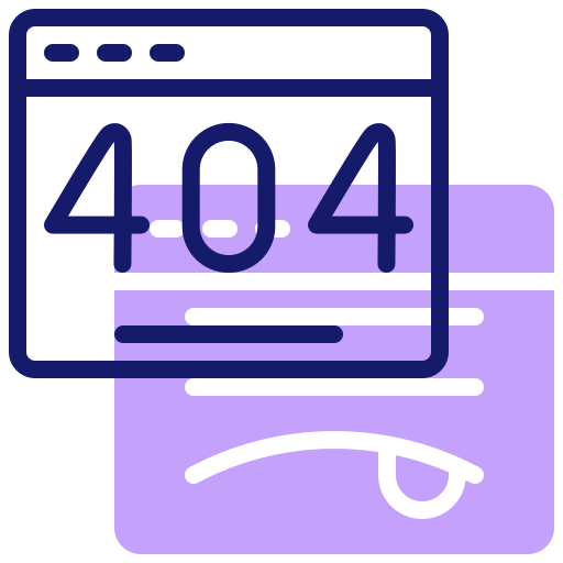 error 404 Inipagistudio Lineal Color icono