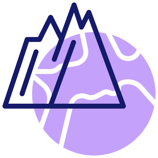 Гора Inipagistudio Lineal Color иконка