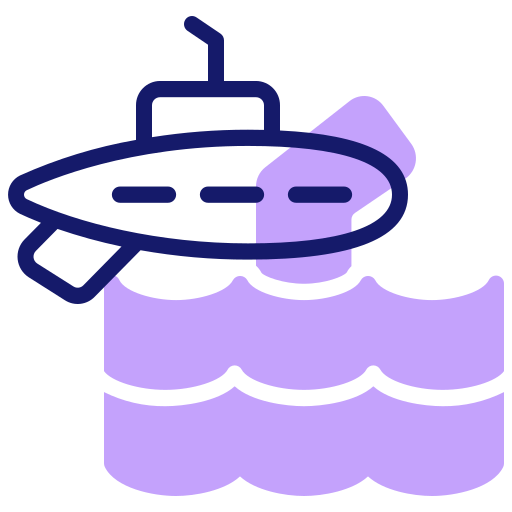 Подводная лодка Inipagistudio Lineal Color иконка