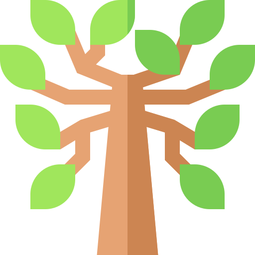 drzewo Basic Straight Flat ikona