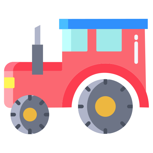 Трактор Icongeek26 Flat иконка
