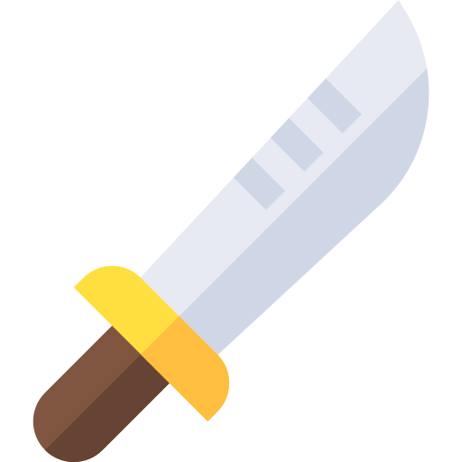 Dagger Basic Straight Flat icon