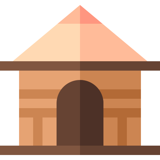 Hut Basic Straight Flat icon