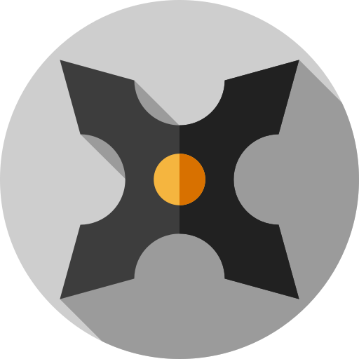 shuriken Flat Circular Flat icona