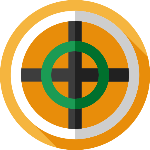 doel Flat Circular Flat icoon