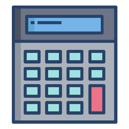 kalkulator Icongeek26 Linear Colour ikona