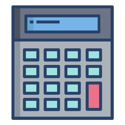 Calculator Icongeek26 Linear Colour icon