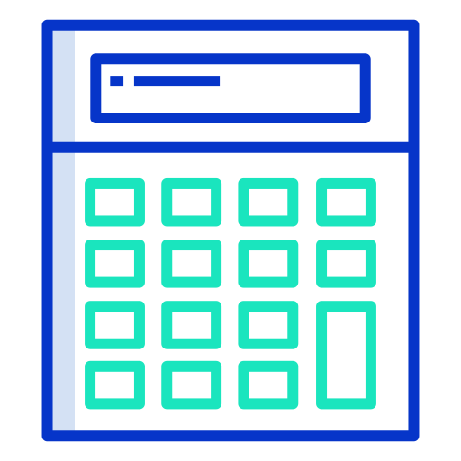 calculadora Icongeek26 Outline Colour icono