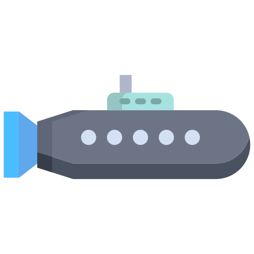 Подводная лодка Icongeek26 Flat иконка