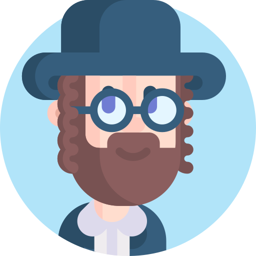 żydowski Detailed Flat Circular Flat ikona