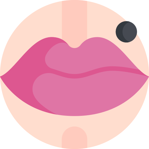 Lips Detailed Flat Circular Flat icon