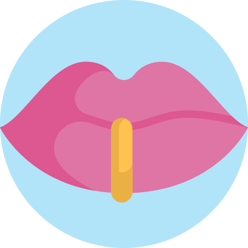 lippen Detailed Flat Circular Flat icon
