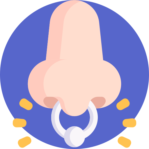 鼻 Detailed Flat Circular Flat icon