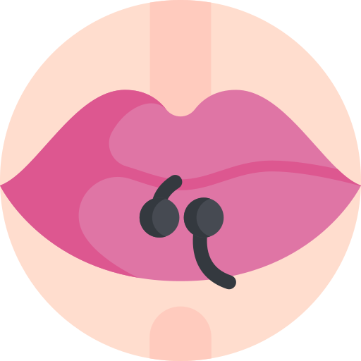 lippen Detailed Flat Circular Flat icon