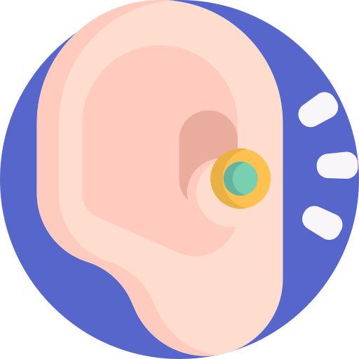 oído Detailed Flat Circular Flat icono