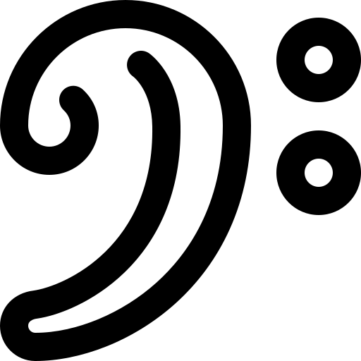 chiave di basso Super Basic Orbit Outline icona