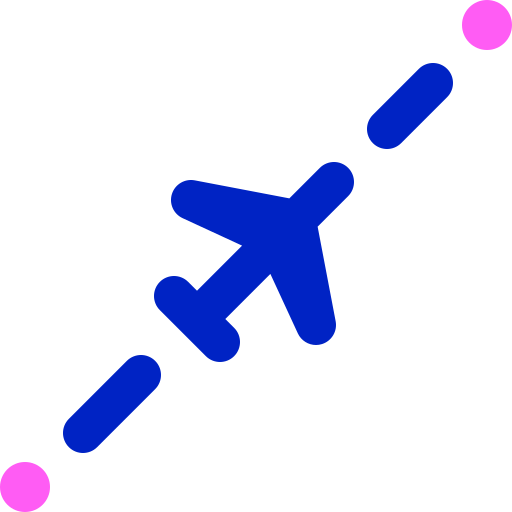 Direct flight Super Basic Orbit Color icon