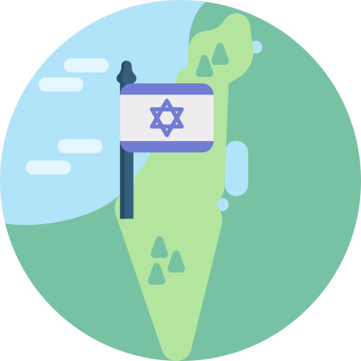Israel Detailed Flat Circular Flat icon