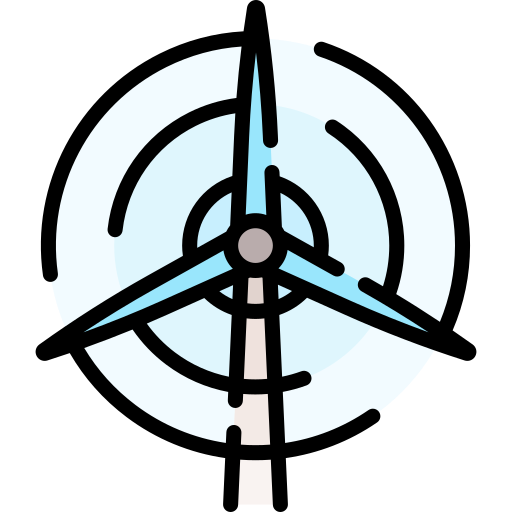 windkraftanlage Special Lineal color icon
