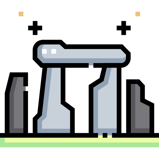 Stonehenge Detailed Straight Lineal color icon