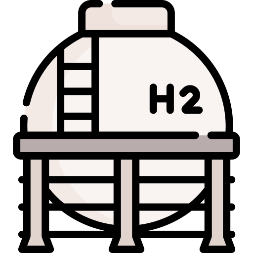 hidrógeno Special Lineal color icono