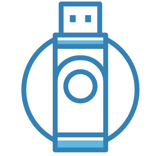 Flash disk Generic Blue icon