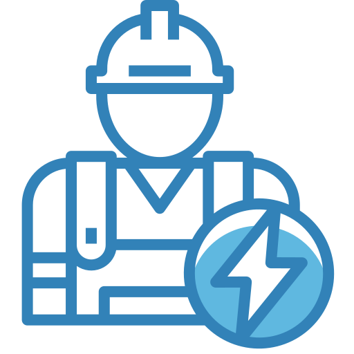 elektricien Generic Blue icoon
